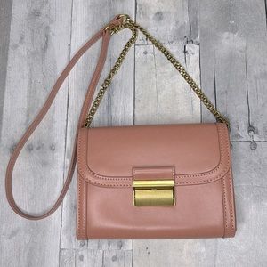 Madison West Blush Mauve chain, strapped Crossbody bag